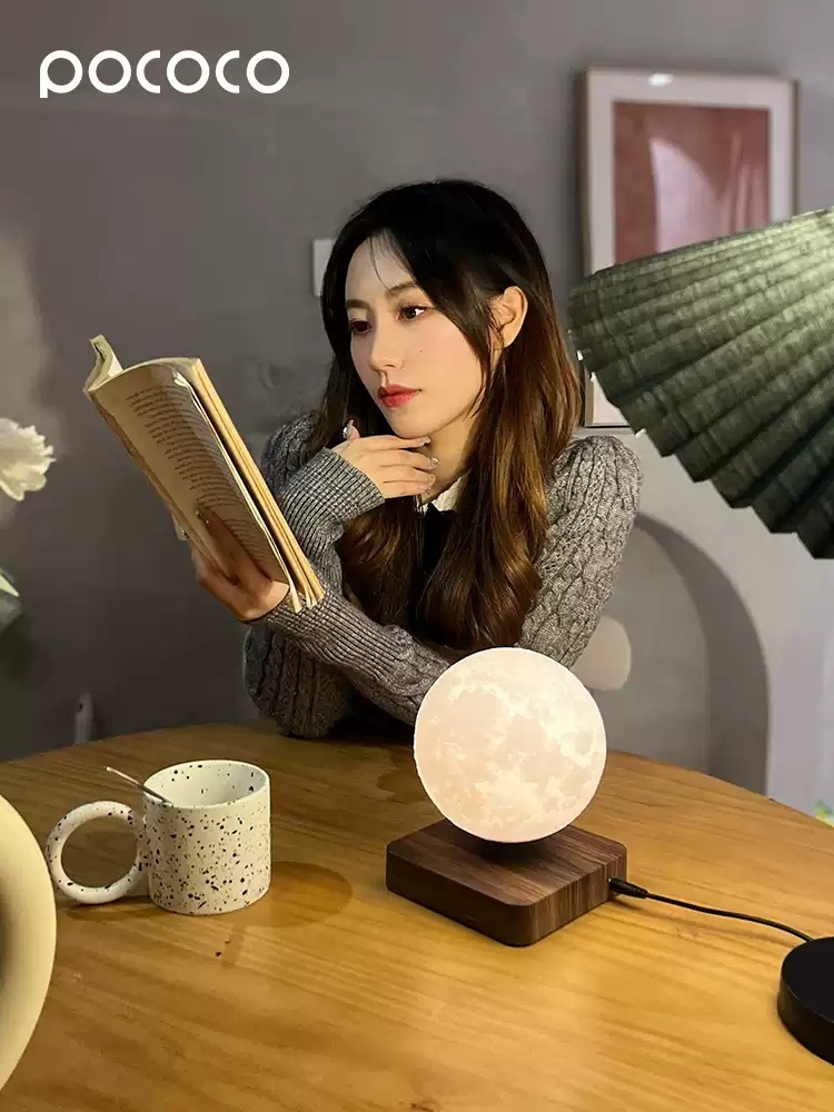 자기부상 무드등 달 램프 침실 무중력 조명 인테리어 수면등 선물 공중부양 - 상세 이미지 4