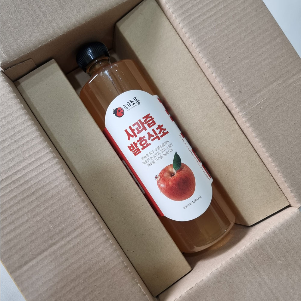 해초롱 천연발효 사과식초 1L 문경 사과,초모 함유,무첨가,혈당 관리 상품 이미지