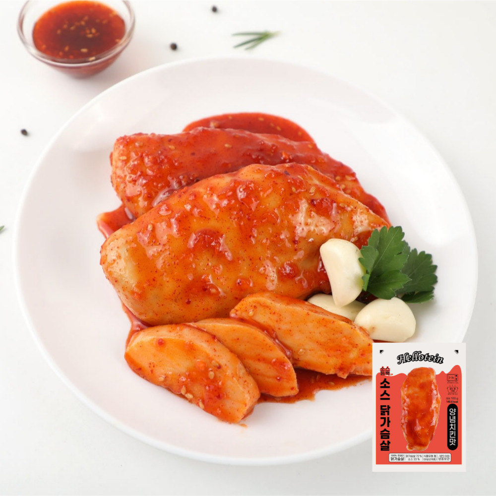 헬로틴 소스 듬뿍 닭가슴살 5종 100g, 30개 - 상세 이미지 2