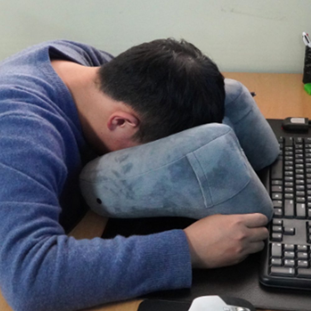 H형에어목쿠션 기내 기내용 비행기 에어 휴대용 여행용 목베개