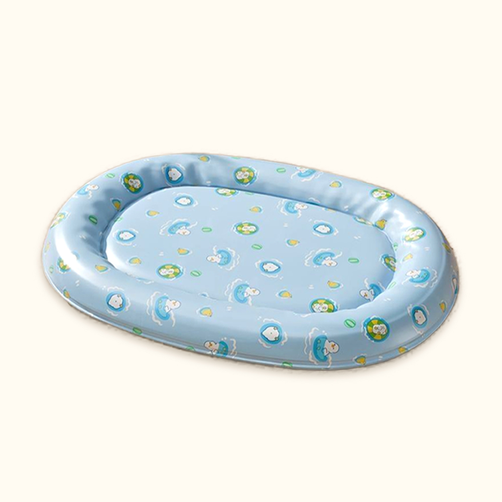 개과천선 쿨노우 원형 애견 강아지 쿠션 쿨매트 방석 침대 쿨링매트 냉감패드 쿨패드 여름방석