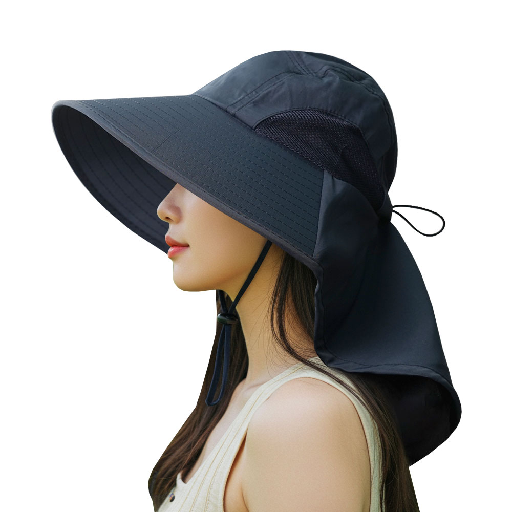 여름 등산 햇빛가리개 메쉬 차양막 경량 자외선차단 아웃도어 캠핑 모자 네이비