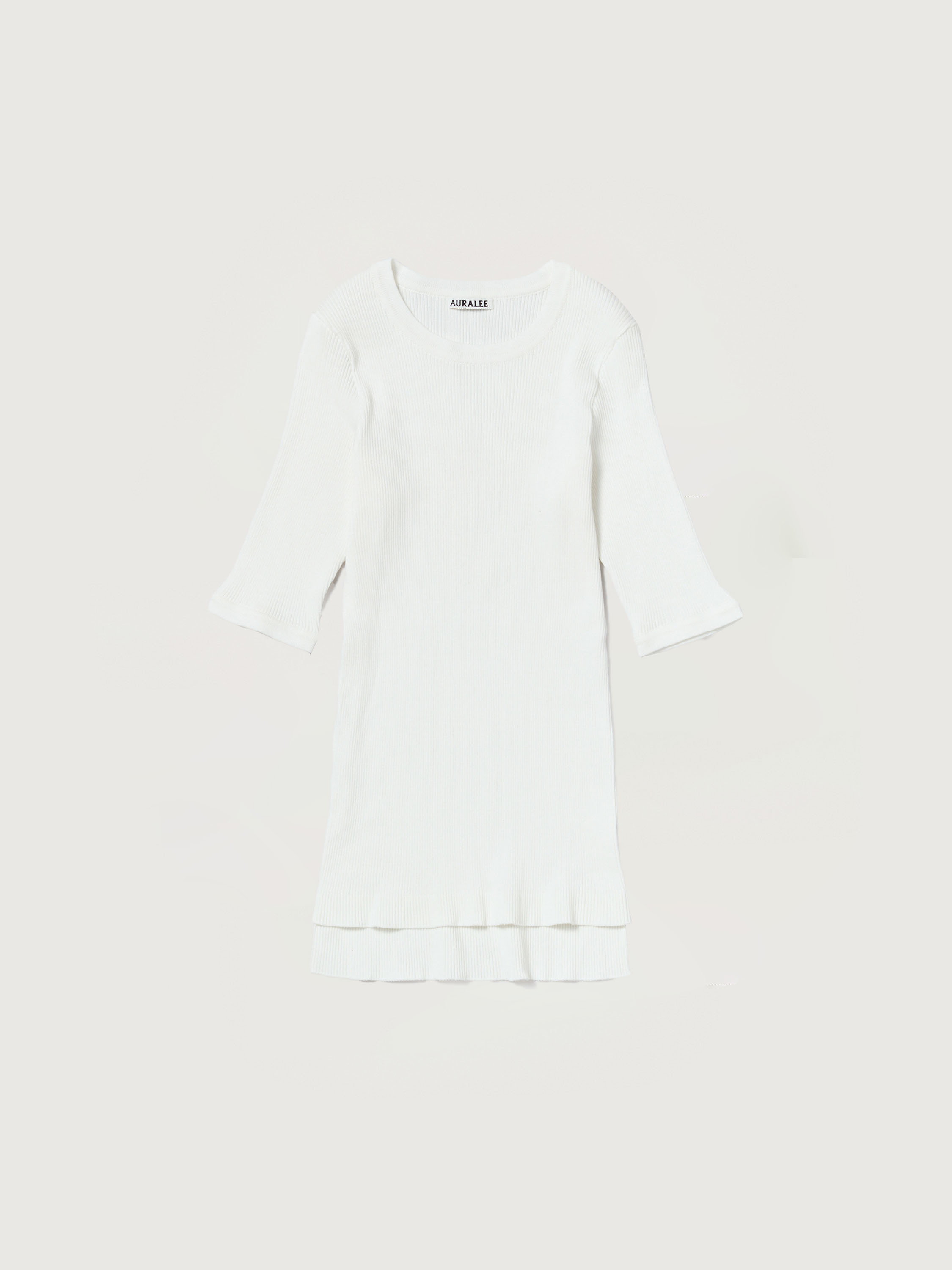 오라리 우먼즈 니트 GIZA HIGH GAUGE RIB KNIT TEE 25SS - 상세 이미지 2