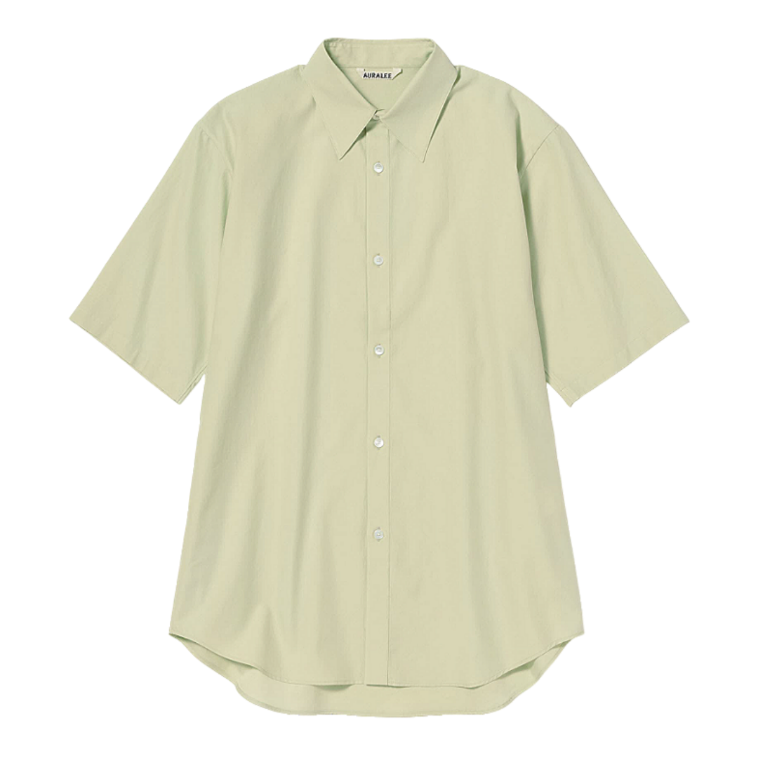 오라리 우먼즈 셔츠 WASHED FINX TWILL HALF SLEEVED SHIRT 25SS - 메인 이미지