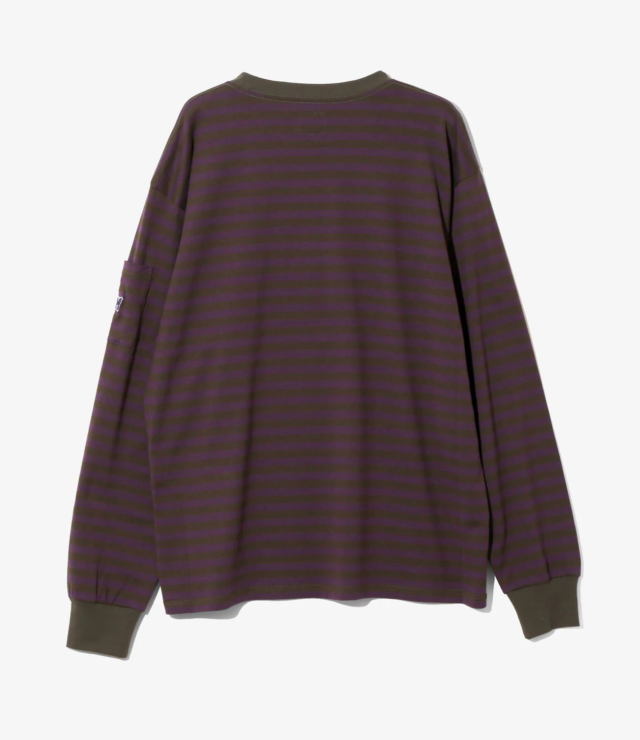 니들스 NEEDLES 크루넥 스트라이프 긴팔 티셔츠 25SS QV363 2컬러 이미지 8