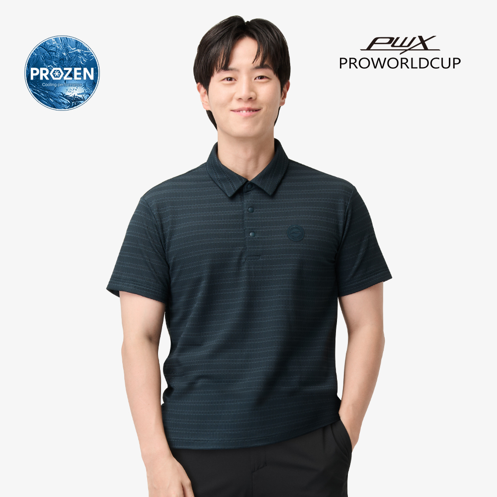 남성 냉감 메쉬 반팔 카라티 Q225-3323-24 - 상세 이미지 2