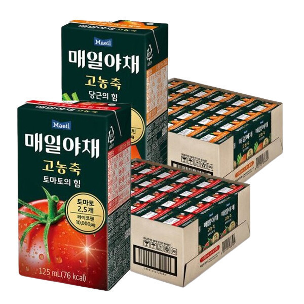 매일야채 고농축 당근의힘 24팩 + 고농축 토마토의힘 24팩 : 랜덤마켓2