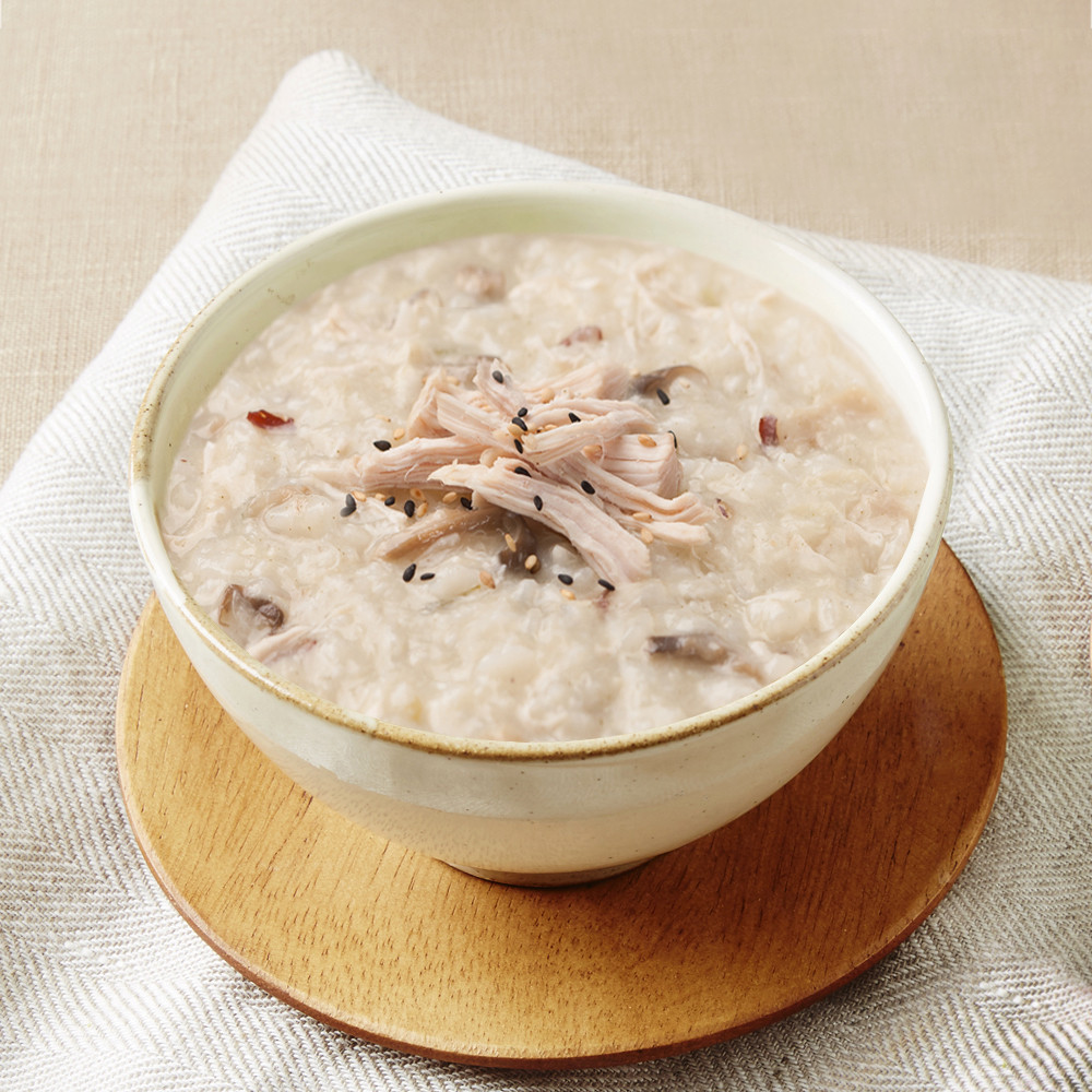 그곳에가면 HACCP 미다몰 영양 닭죽 1kg(500g+500g) 뽕잎분말 함유 - 상품 이미지