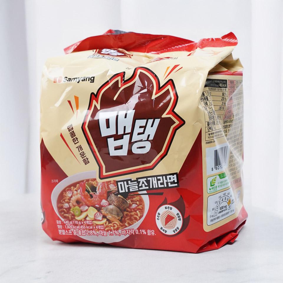 메가마트 삼양 맵탱 마늘조개라면 110x4입 - 상세 이미지 2