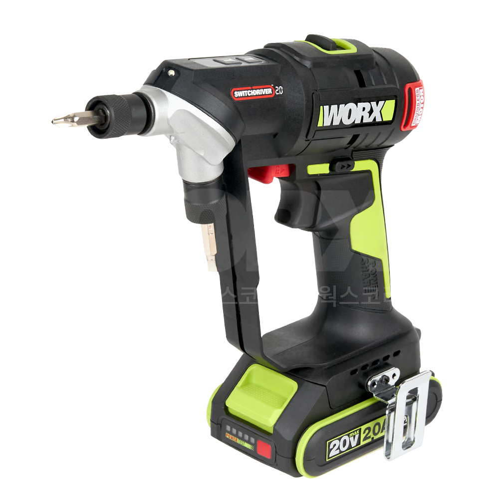 웍스 충전 스위치 드릴 드라이버 전동 20V 2.0Ah BL WU177.1