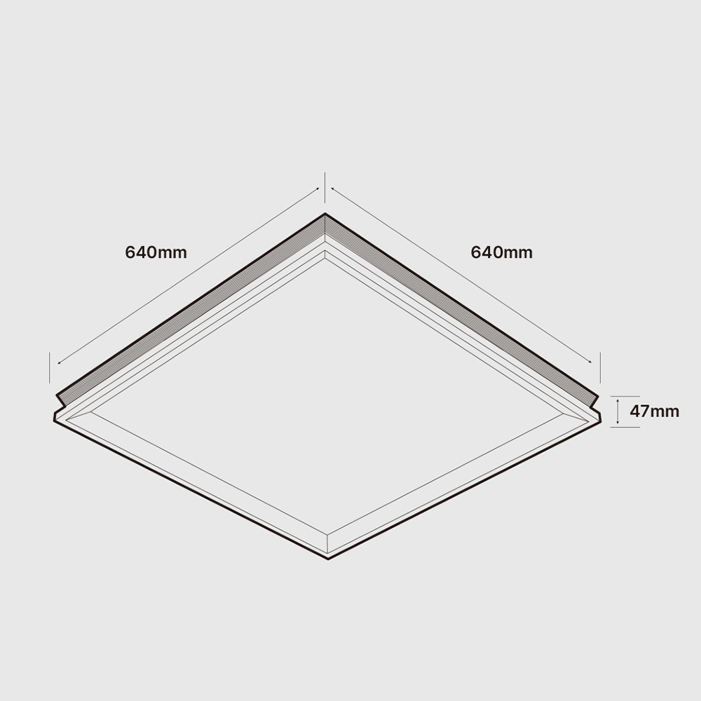 LED방등 거실 천장조명 뉴마 방조명 620 x 620 50W - 상세 이미지 5