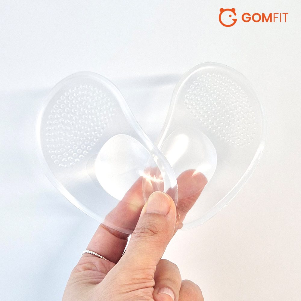곰피트 하이힐 앞꿈치 미끄럼방지 아치 쿠션 실리콘 패드 남녀공용 - 상세 이미지 4