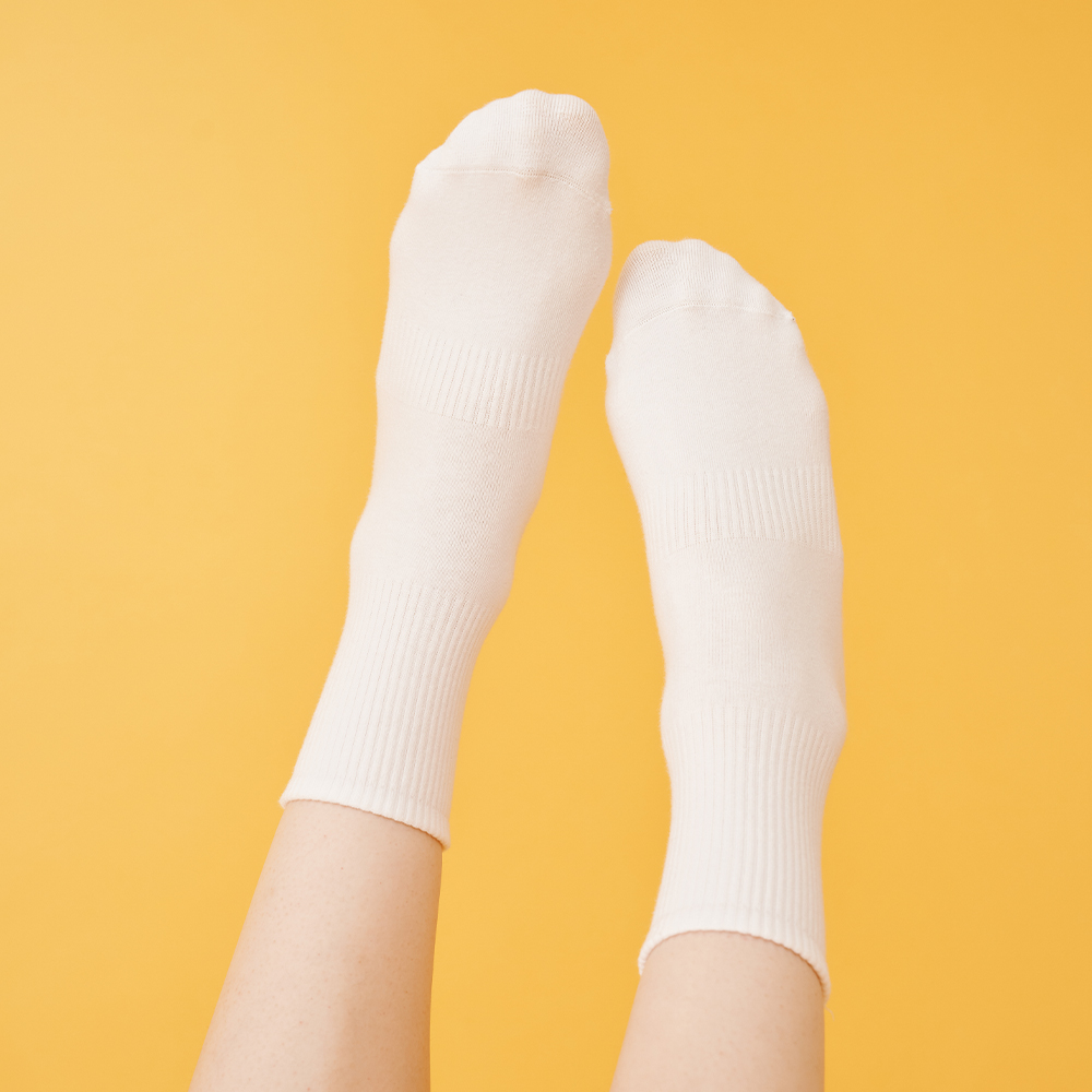 도씨 양말 여름 흰양말 무지 장목 골지 프라임 컴포트 크루 삭스 10켤레 국산 - 상세 이미지 3