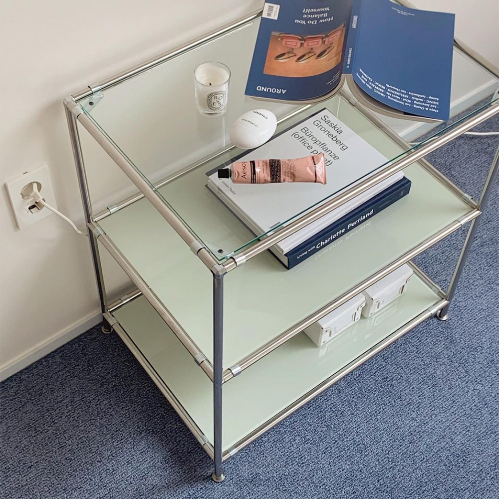 오그레 스테인레스 모듈 가구 3단 선반