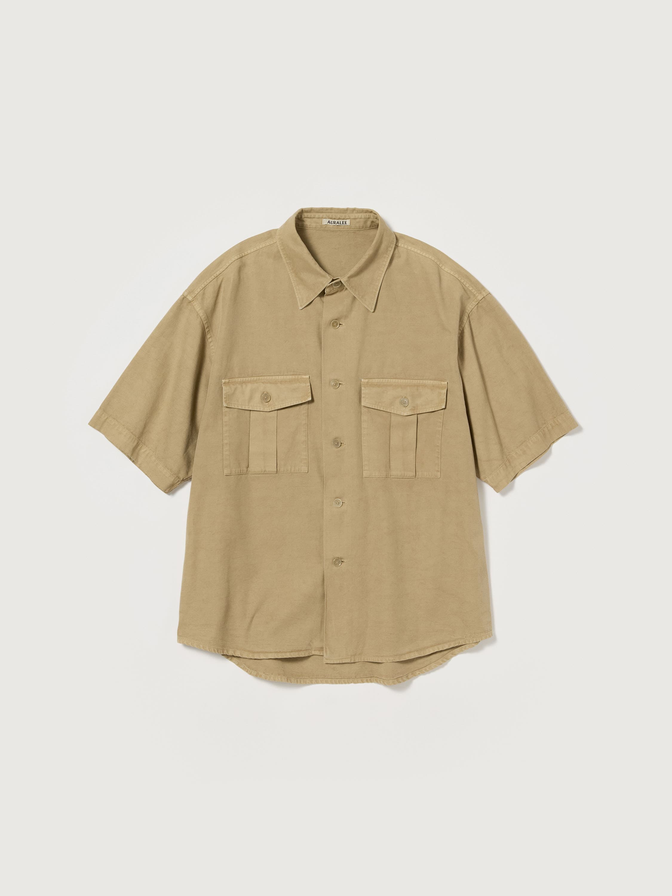 오라리 셔츠 PRODUCT DYED FINX GABARDINE HALF SLEEVED SHIRT 25SS - 상세 이미지 2