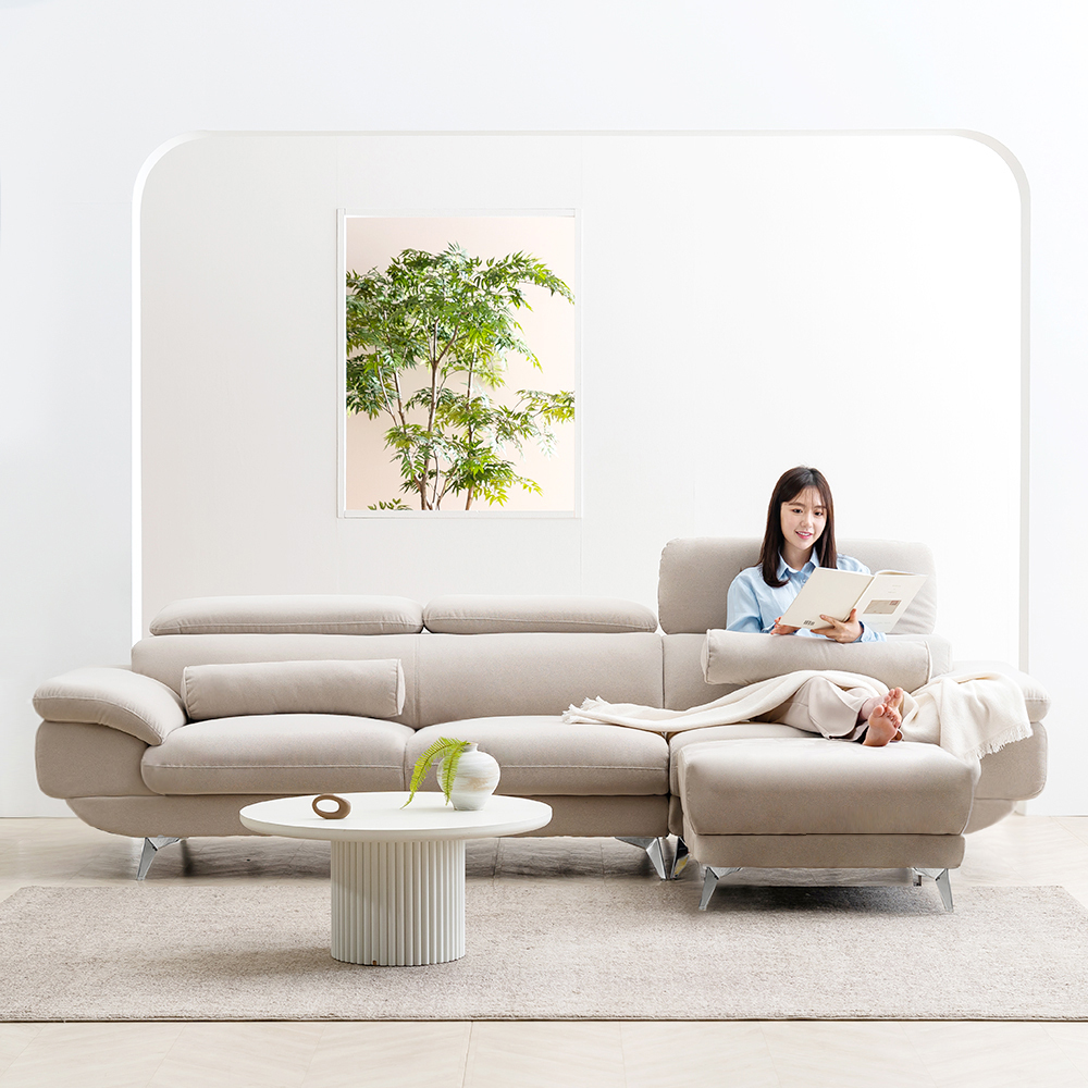 [웰퍼니쳐] 몬스터 4인용 홈쇼핑 아쿠아텍스 패브릭 소파 (+스툴 Event)