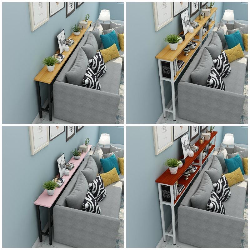 틈새선반 거실 슬림 사이드 테이블 콘솔 후면 캐비닛 120x20x75 - 상품 이미지