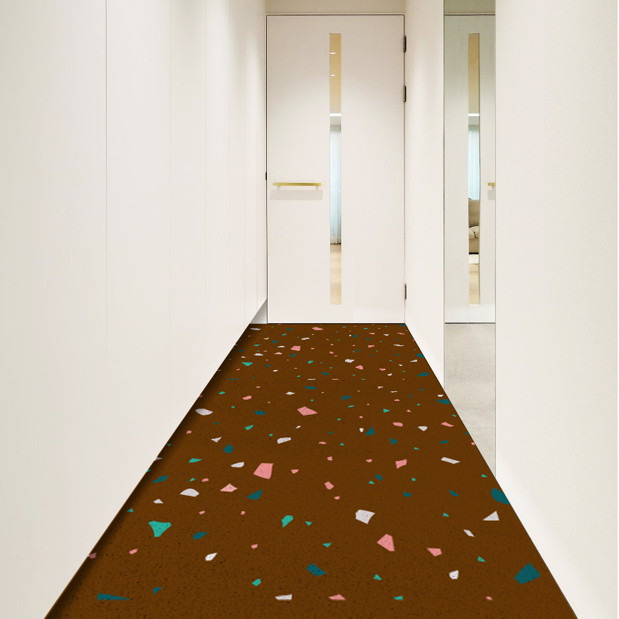 코메샵 패턴 코일매트 PW01 팡파레 흰색 국내제작 베란다 세탁실 현관매트 120cm 이미지 6