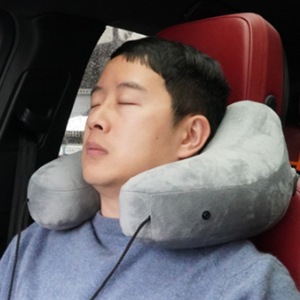 H형에어목쿠션 기내 기내용 비행기 에어 휴대용 여행용 목베개