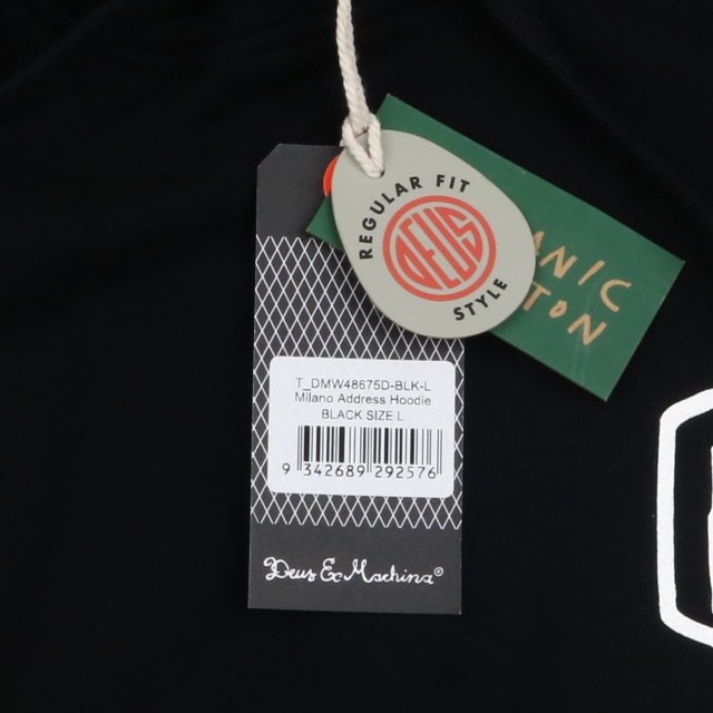 데우스 MILANO ADDRESS HOODIE 후드티 T_DMW48675D-BLK - 상세 이미지 4
