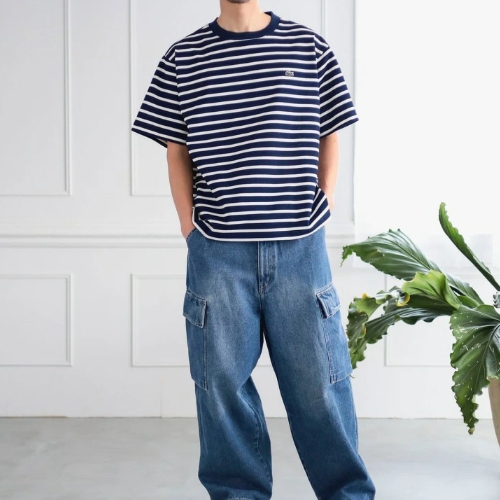 빔즈 B MING by BEAMSX 라코스테 LACOSTE 반팔 티셔츠 3컬러 - 상세 이미지 5