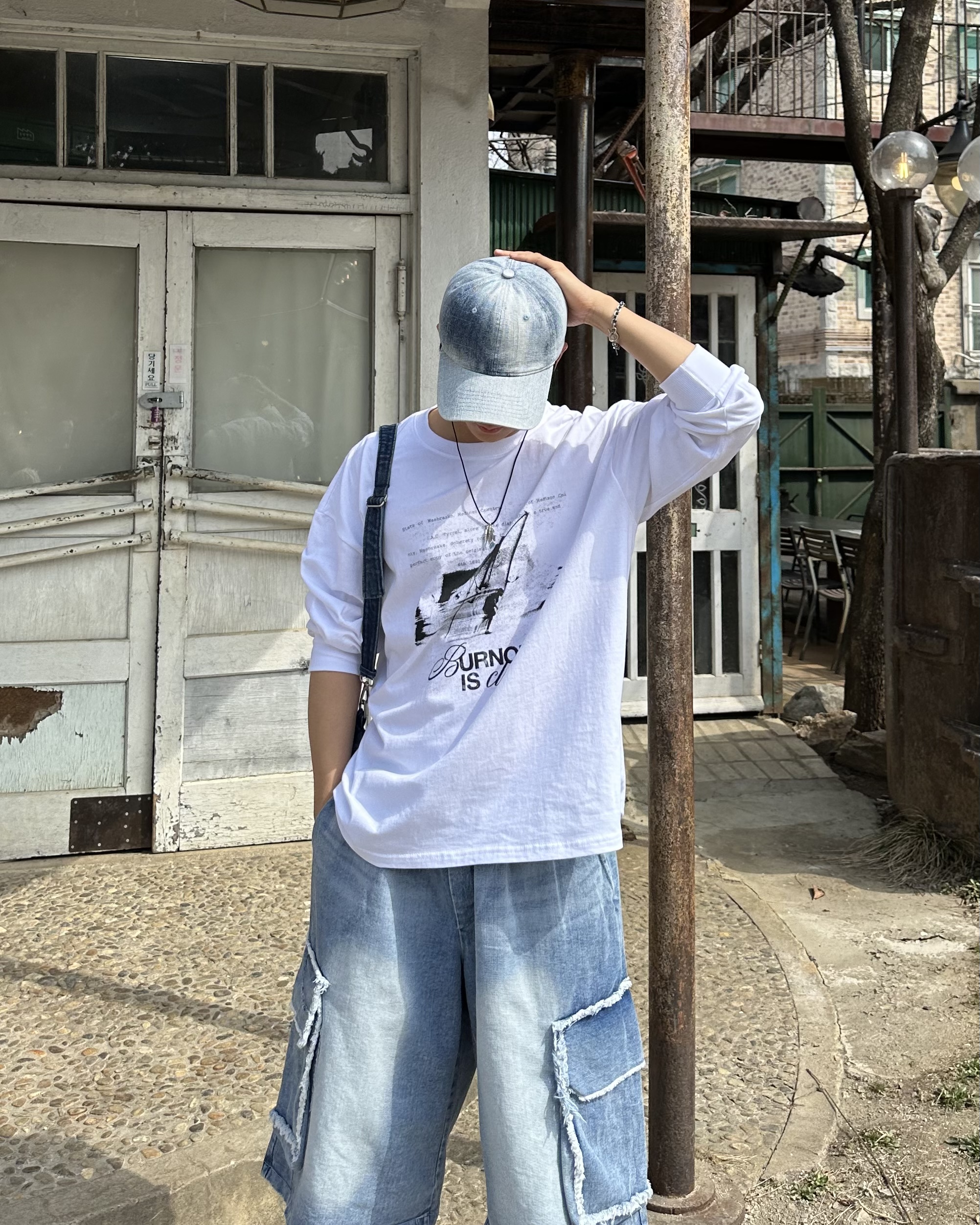 트리플 깃털 윙 크로스 써지컬 스틸 실버 목걸이 2108 상세 이미지 8