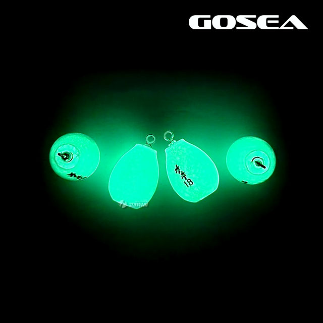 GOSEA 야광 물방울 봉돌 회전 고리 추 쭈꾸미 문어 다운샷 낚시 싱커 8호 - 상세 이미지 2