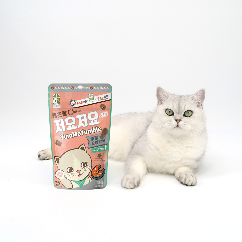 캐츠랑 저요저요 고양이 간식 이빨과자 연어, 150g, 1개 - 상세 이미지 2