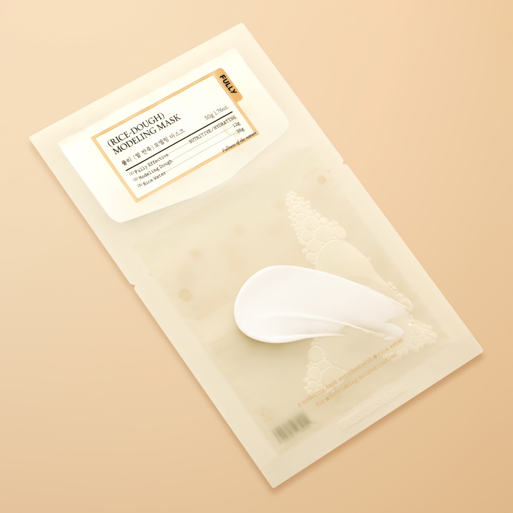 풀리 쌀 겨수 반죽 모델링 마스크 팩 50g 피부 쿨링 진정 보습 이미지 3