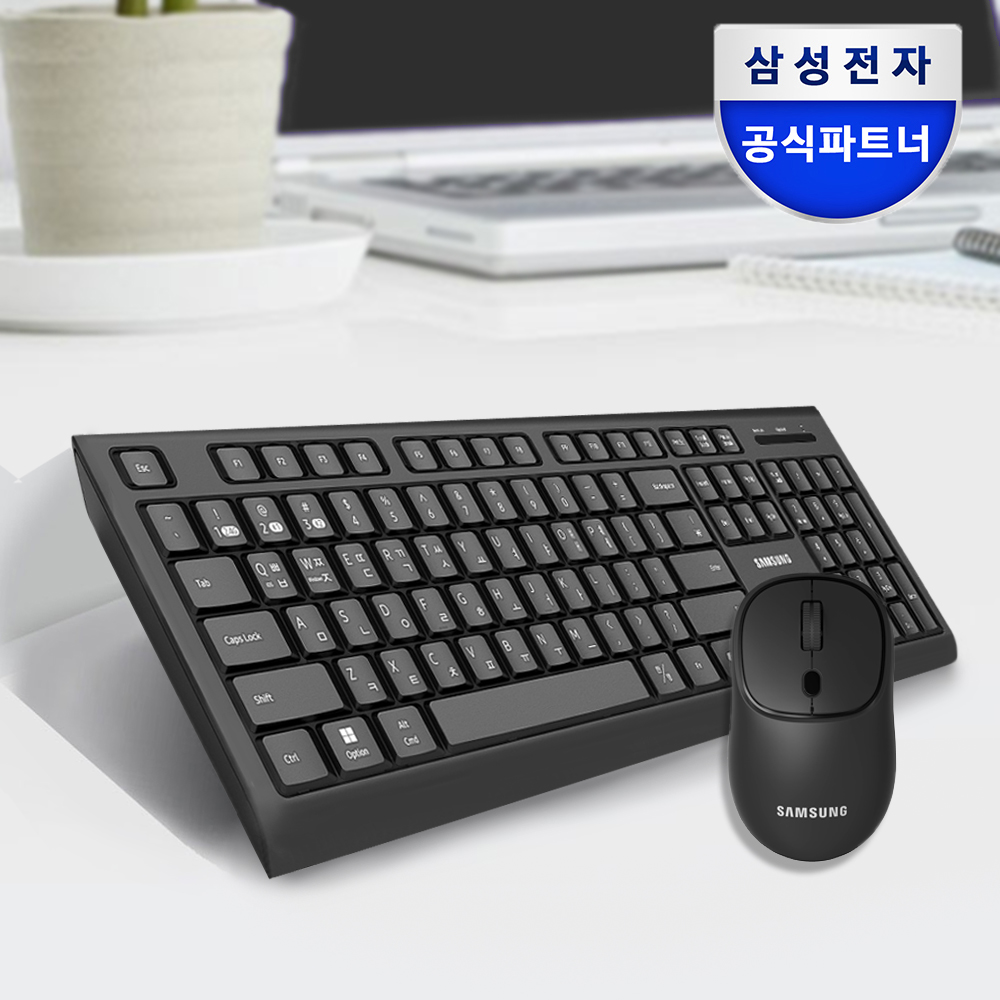 삼성전자 삼성 무선 블루투스 저소음 키보드 마우스 세트 멀티 페어링 SP-M1900Q