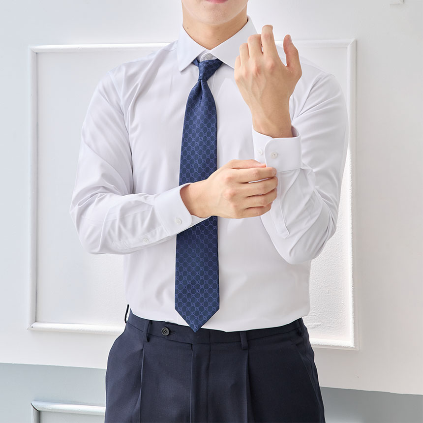 [3 PACK] 제임스핏 링클프리 와이셔츠 구김없는 정장 드레스셔츠 - 상세 이미지 2