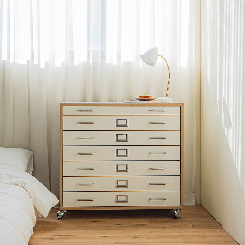 누크 4단 수납 서랍장 지류함 800