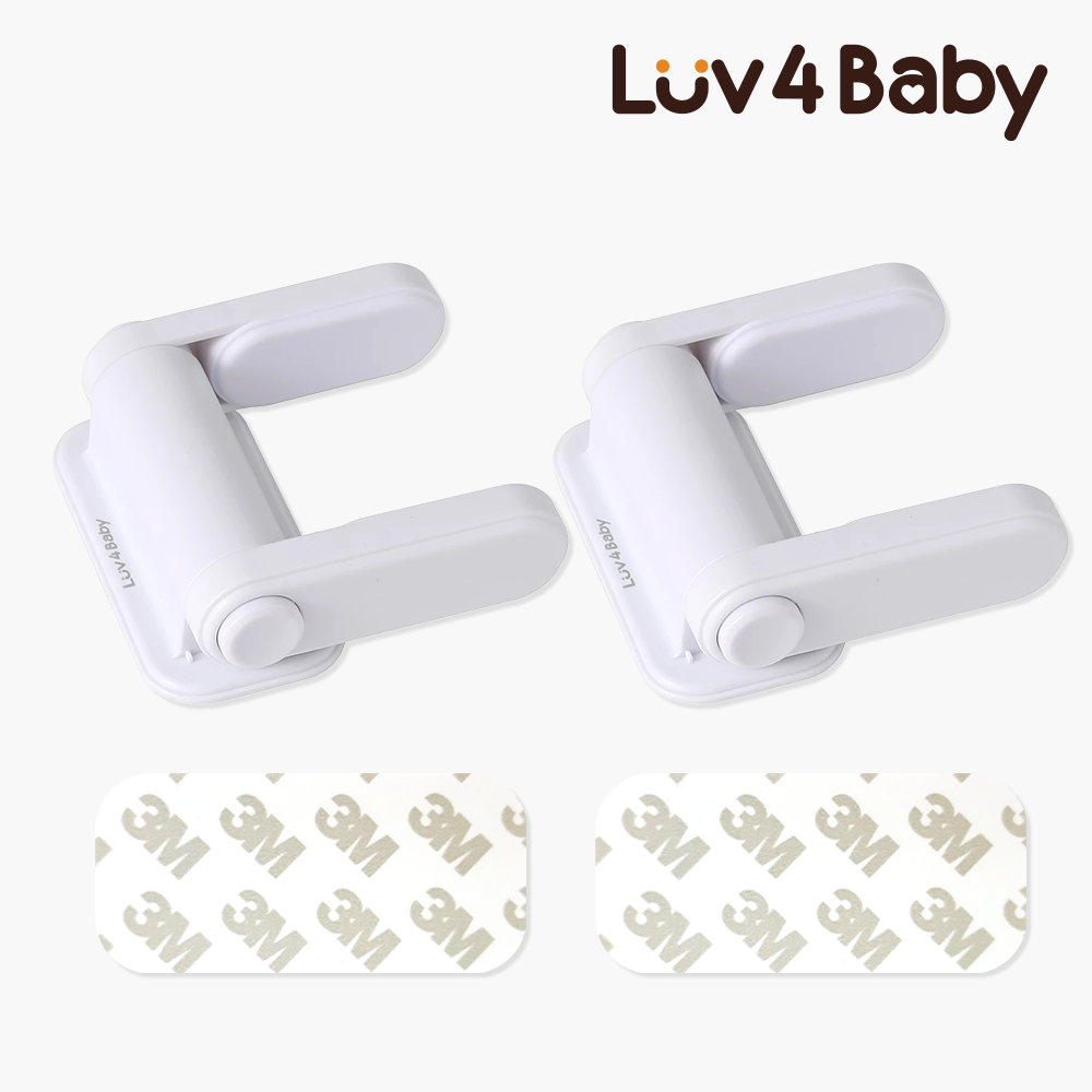 문 고리 안전 잠금 장치 아기 고양이 도어락 방문 열림 방지 2P 제품 이미지