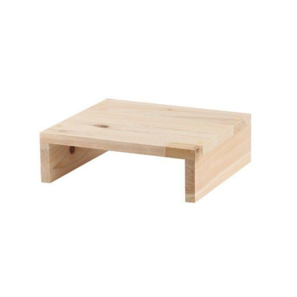 모니터받침대100mm 받침 낮은 받침대 원목 선반 - 상세 이미지 3