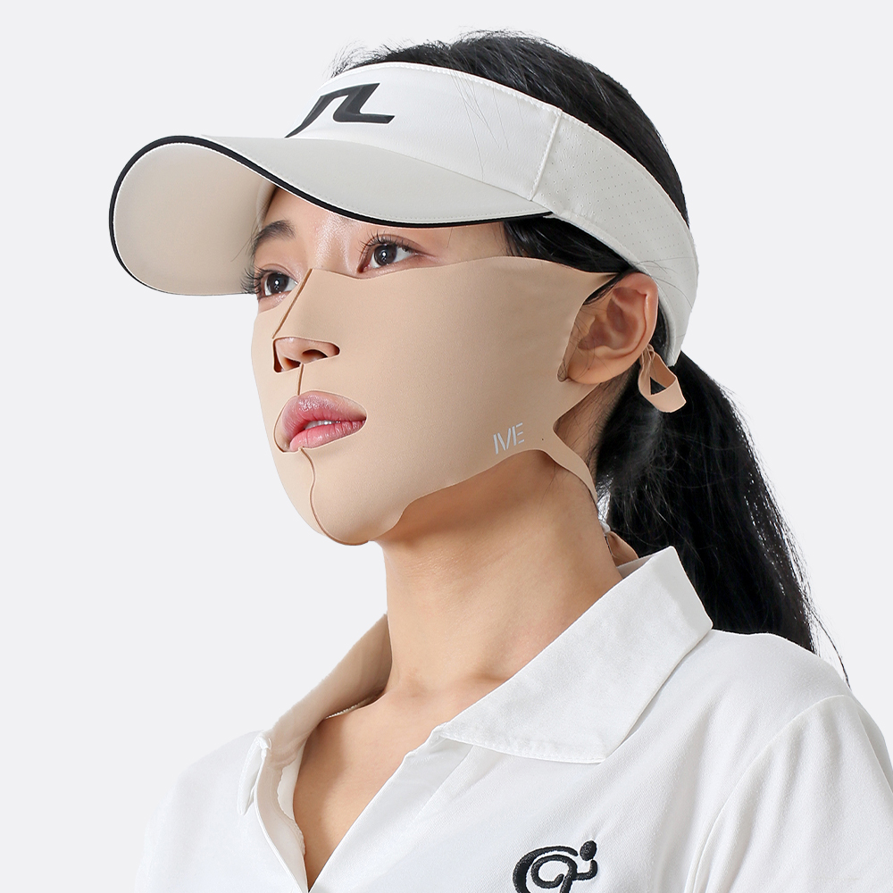 아이브 오픈형 UV 자외선 차단 냉감 안면 얼굴햇빛가리개 골프 러닝 등산 자전거 마스크 상품 이미지