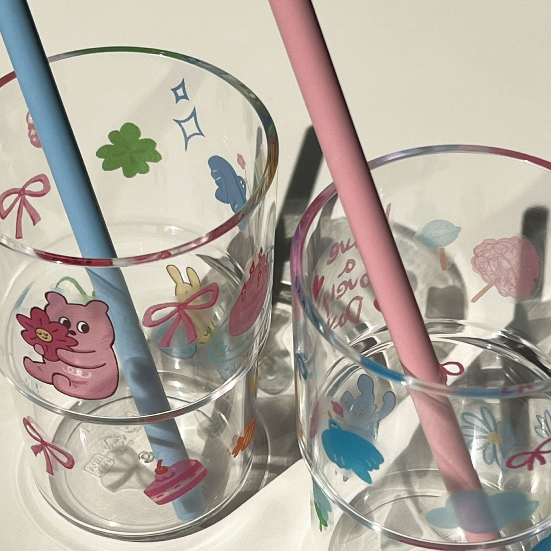 조이풀모먼츠 러블리 텀블러 고블렛 잔 꾸미기 물전사 DIY 키트 미술놀이 학교 교회 만들기 - 상세 이미지 5