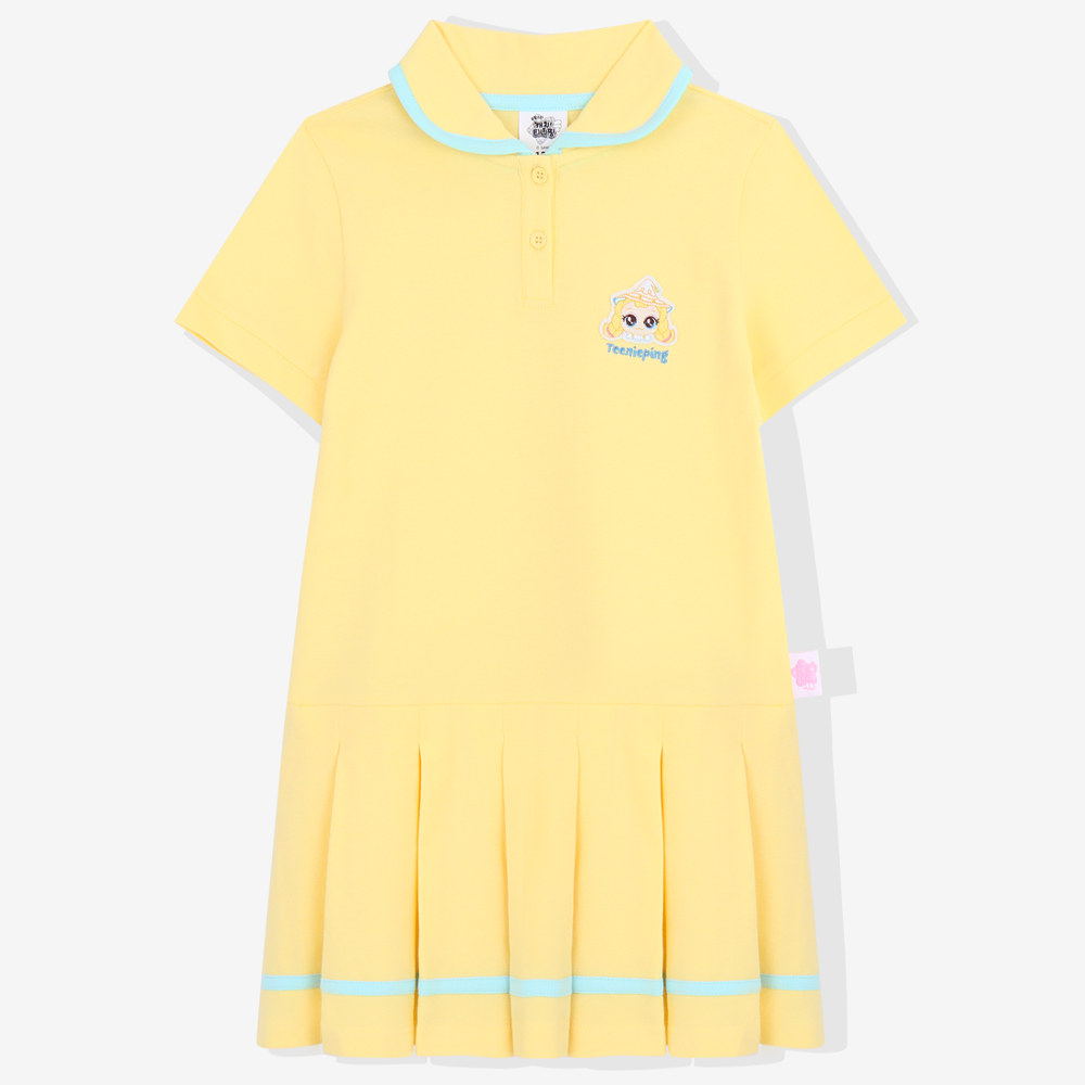 슈팅스타 캐치티니핑 반짝핑 옐로우 카라 플리츠 5부 원피스 이미지 6