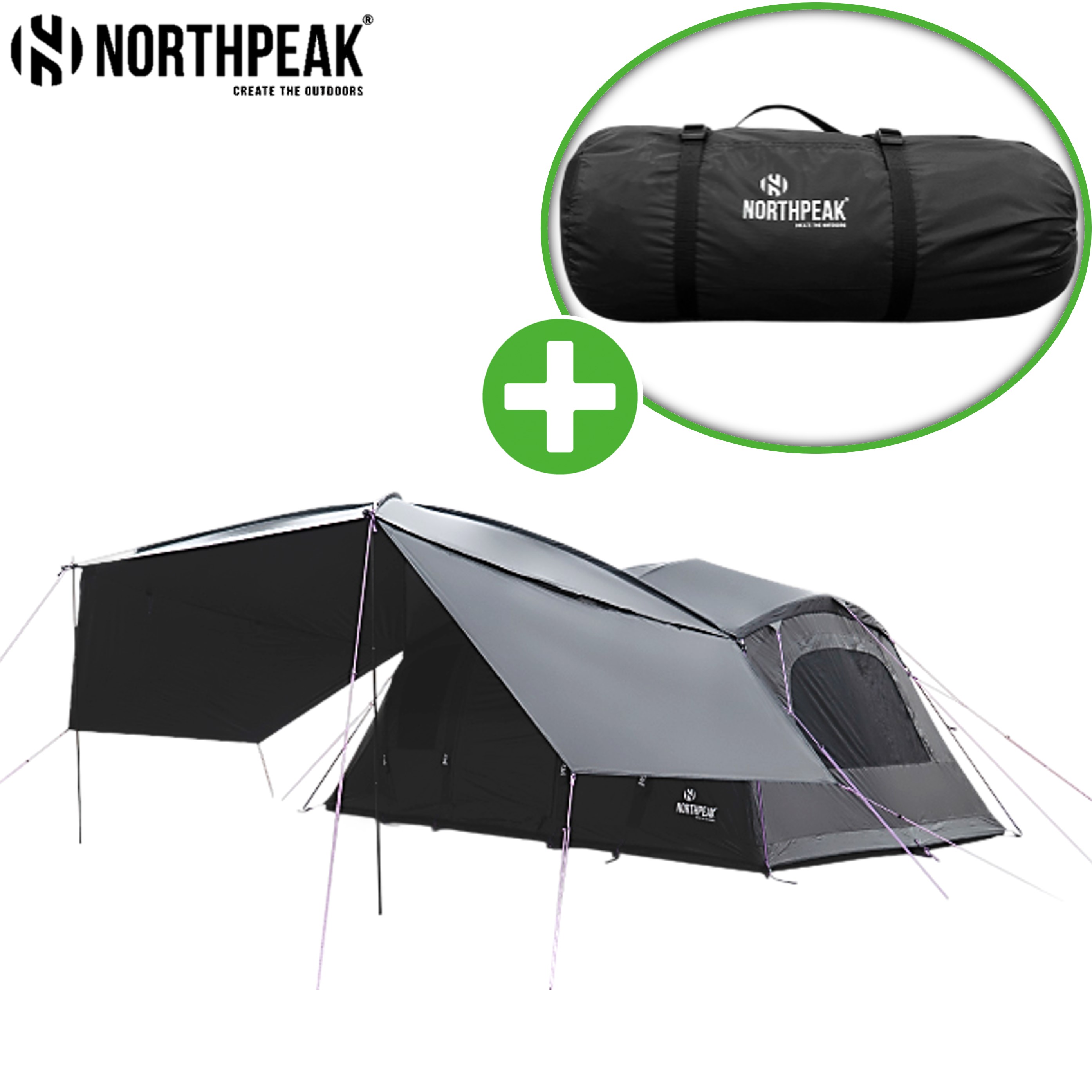 노스피크 모나 루프 타프 사이드월 폴대 풀세트