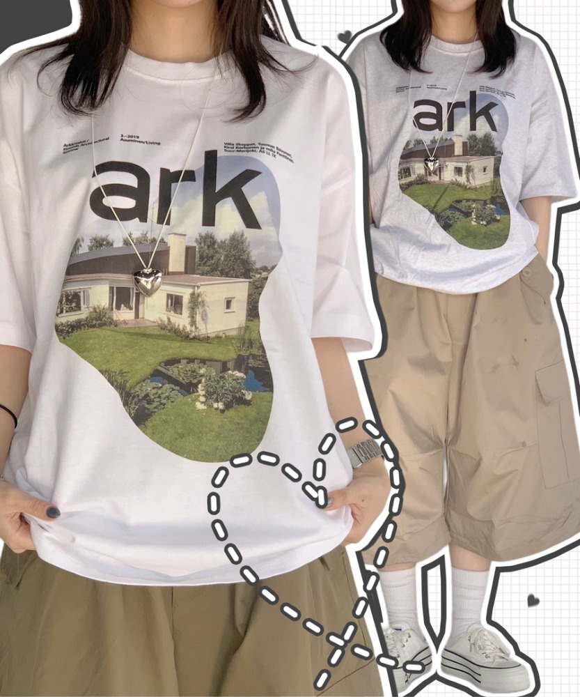 오버핏 ❤️ 아크 반팔 티셔츠 - t : 데이클로젯 공식몰