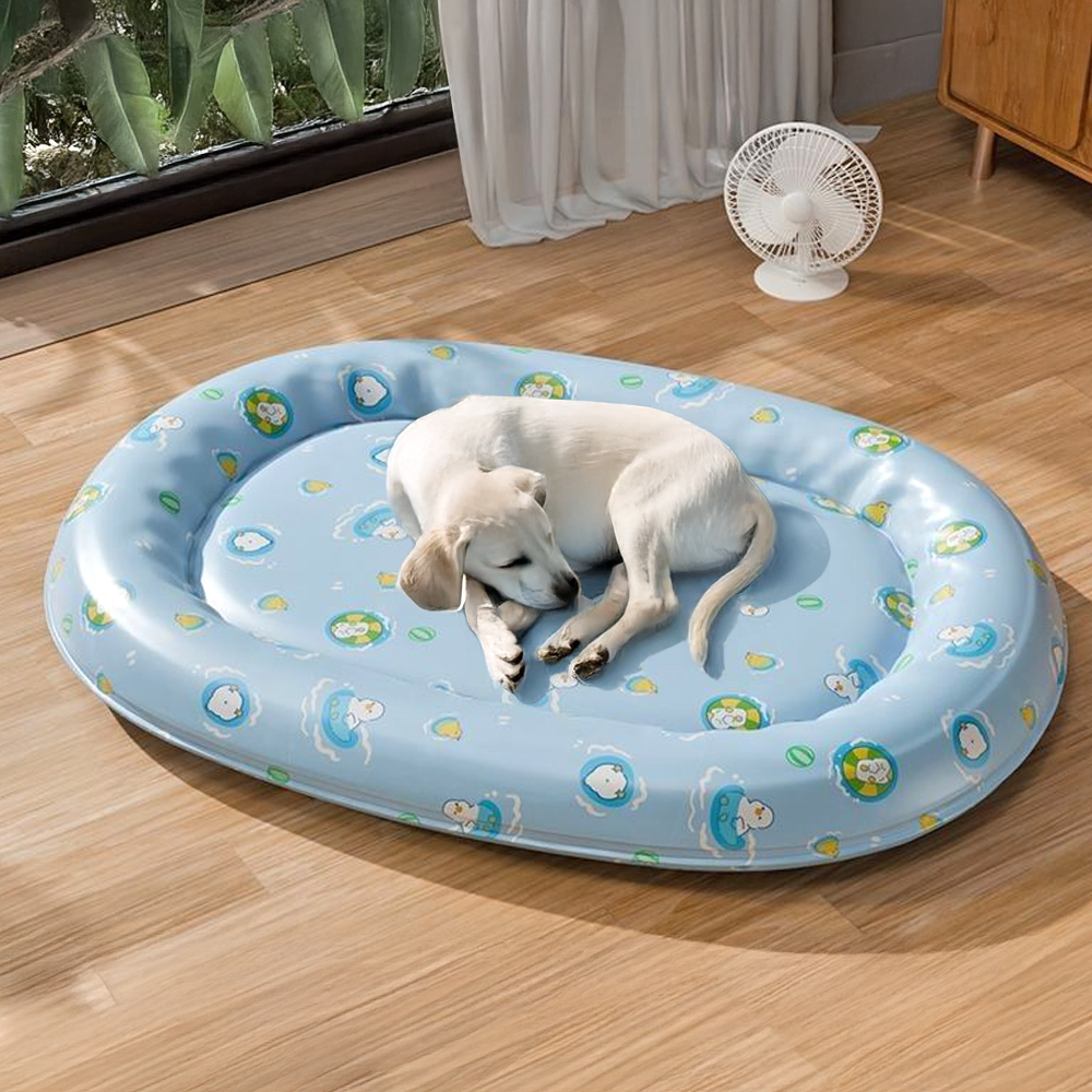 개과천선 쿨노우 원형 애견 강아지 쿠션 쿨매트 방석 침대 쿨링매트 냉감패드 쿨패드 여름방석