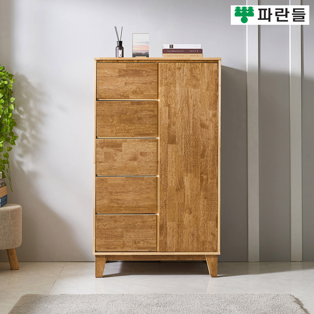 파란들가구 800 월넛 고무나무원목 듀오옷장 원목옷장 - 상품 이미지