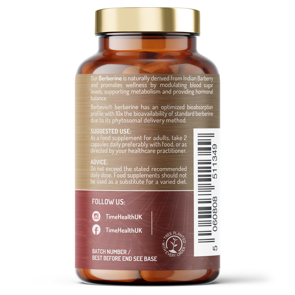 타임헬스 파이토좀 베르베린 1000mg 영국산 베르베비스 파이토솜 60캡슐, 4개 이미지 3