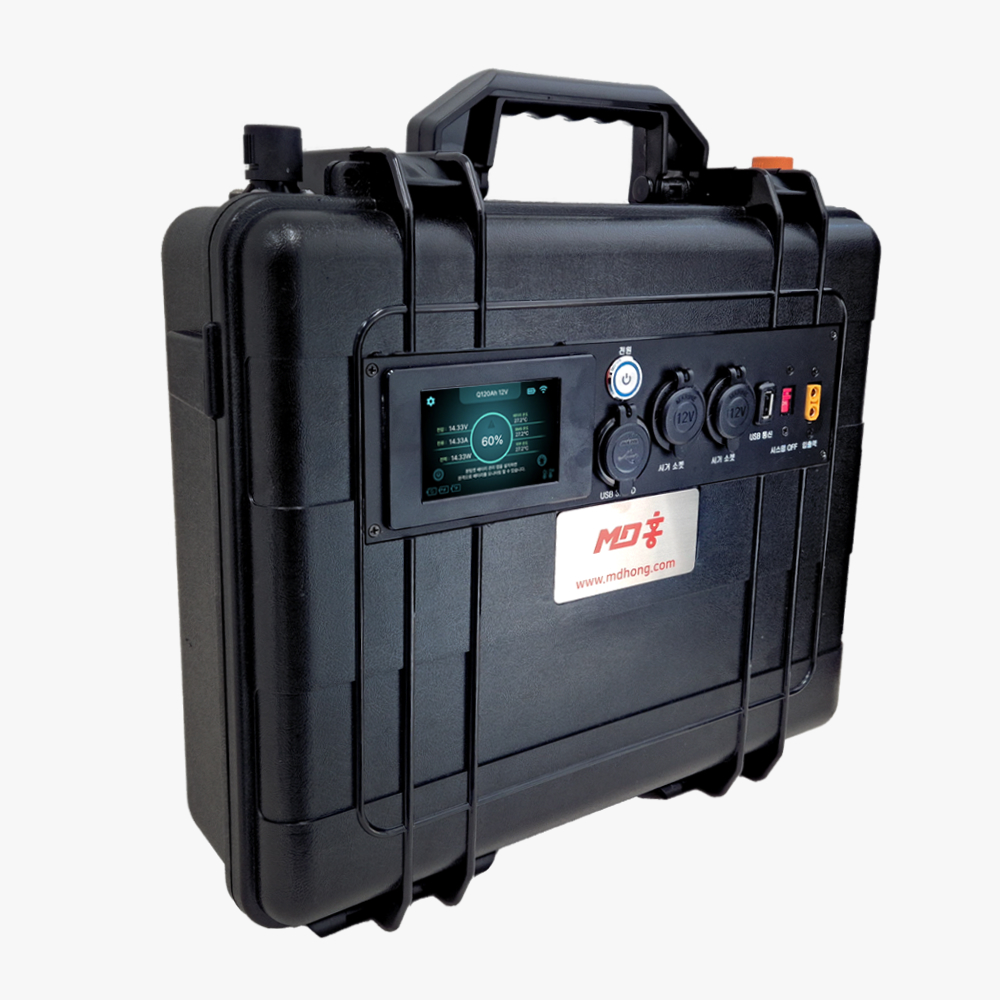 MD홍 차박 캠핑 낚시 배터리 12V 105Ah (1344Wh) 인산철 파워뱅크