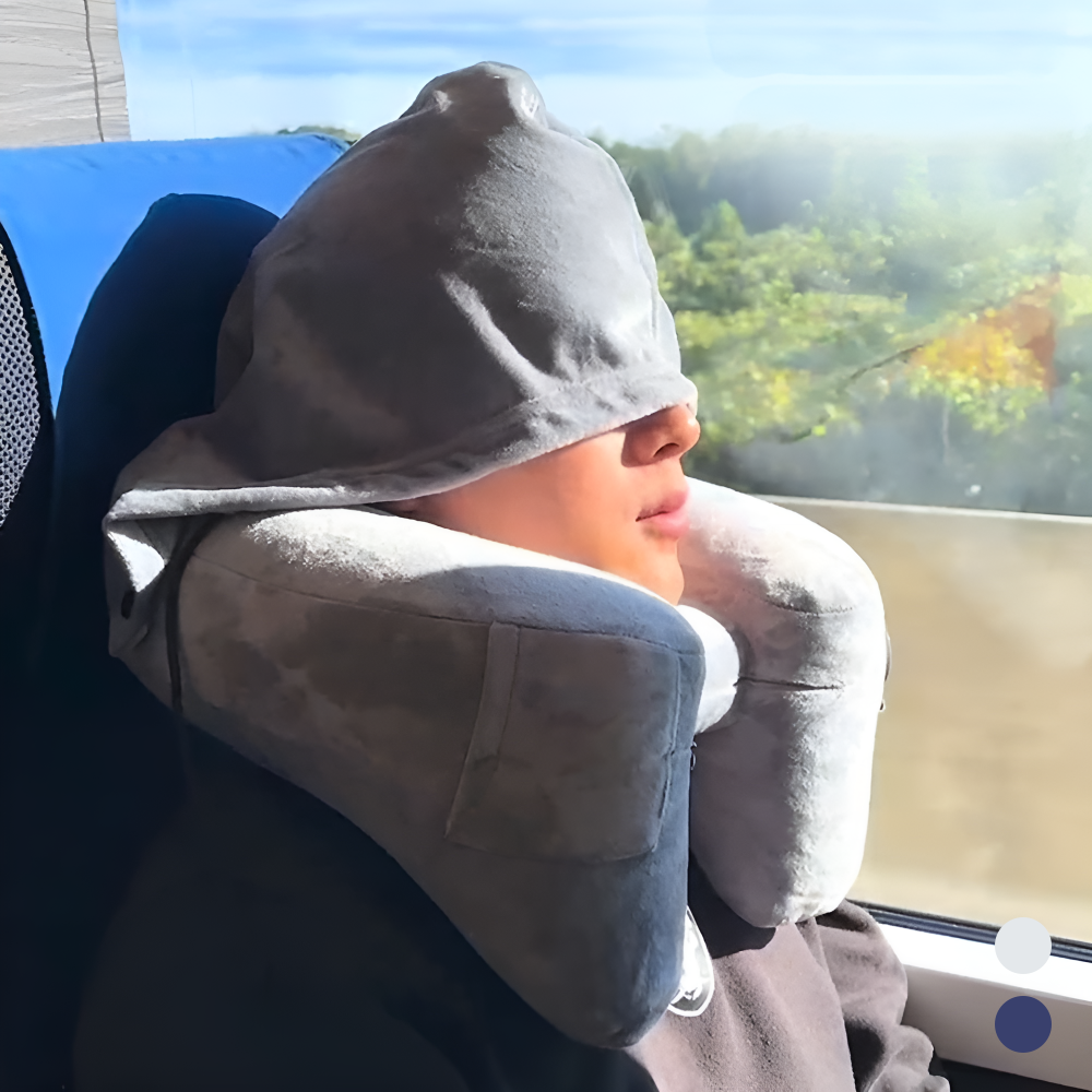 H형에어목쿠션 기내 기내용 비행기 에어 휴대용 여행용 목베개