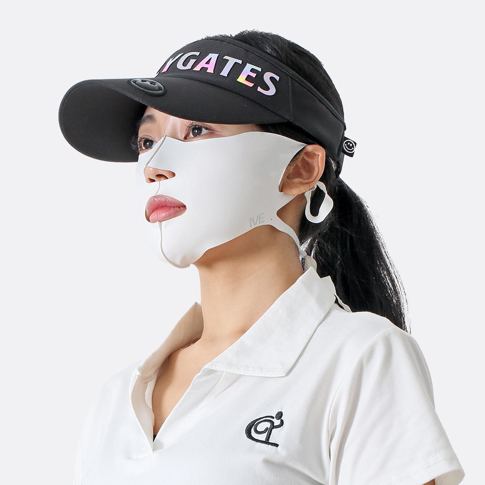 아이브 오픈형 UV 자외선 차단 냉감 안면 얼굴햇빛가리개 골프 러닝 등산 자전거 마스크 상품 이미지