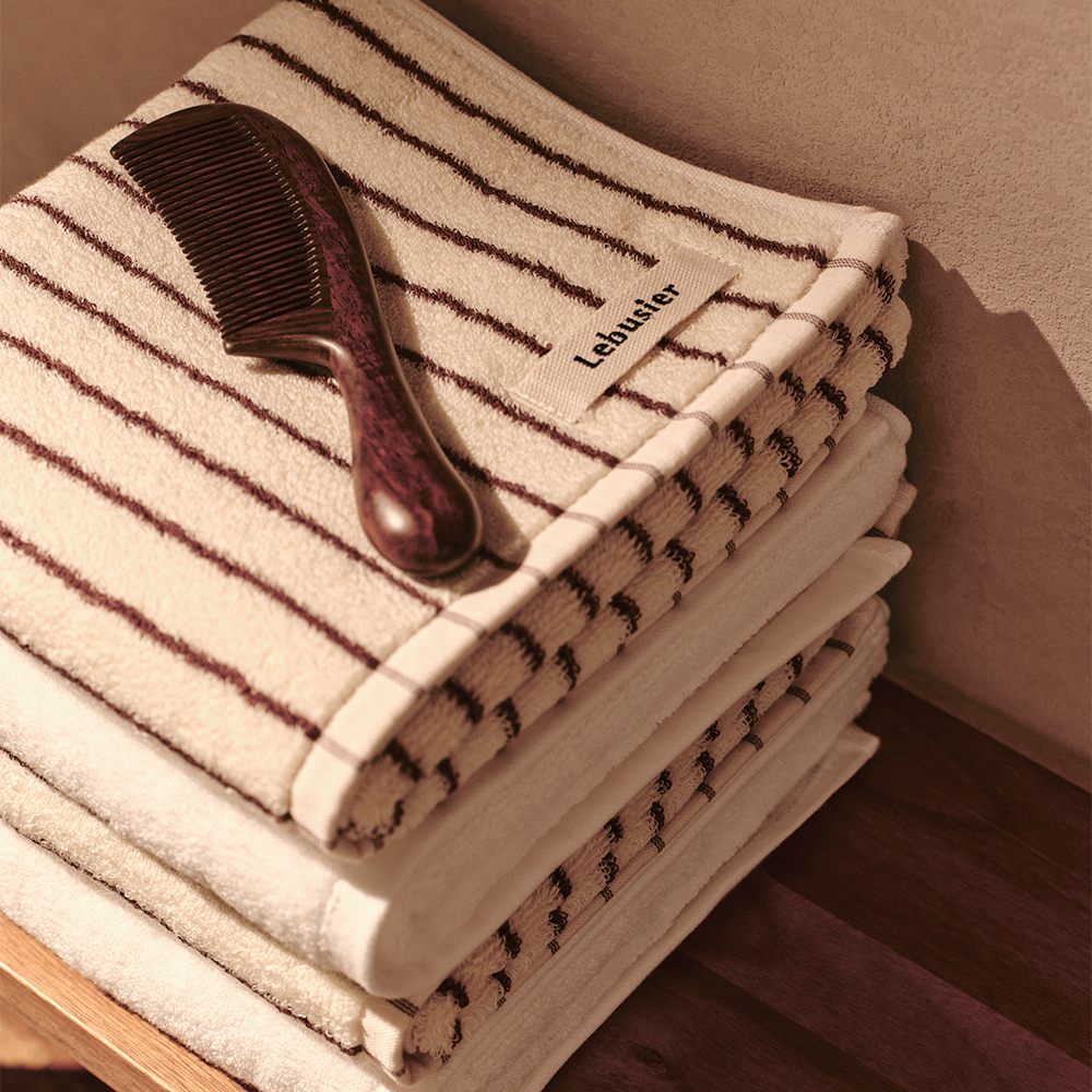 르뷔제 먼지없는 고급 호텔 수건 40수 스트라이프 수피마 타올 250g 3P