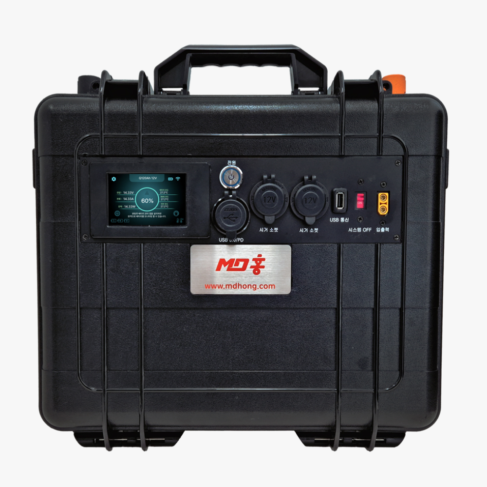 MD홍 차박 캠핑 낚시 배터리 12V 105Ah (1344Wh) 인산철 파워뱅크