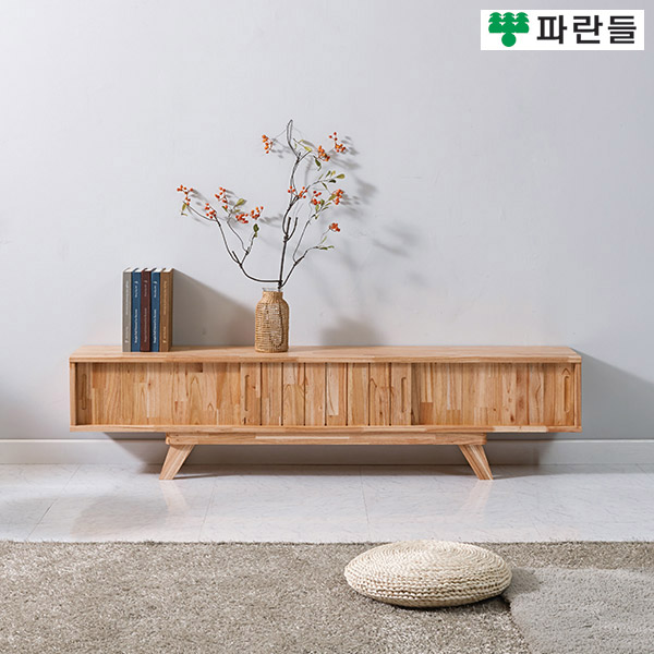 파란들가구 참죽원목 천연도장 1600 TV거실장 거실수납장
