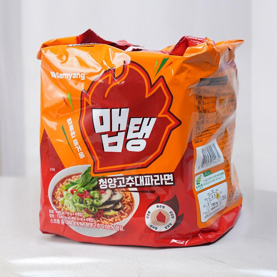 메가마트 삼양 맵탱청양고추 대파라면 110x4입 - 상세 이미지 2