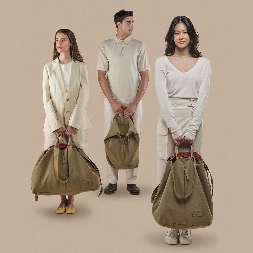 투카노 CARRY 캐리 쇼퍼 숄더백 큰 캔버스백 여행용 운동용 보부상 가방